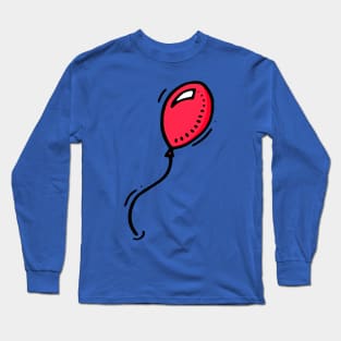 Simple Red Balloon Long Sleeve T-Shirt